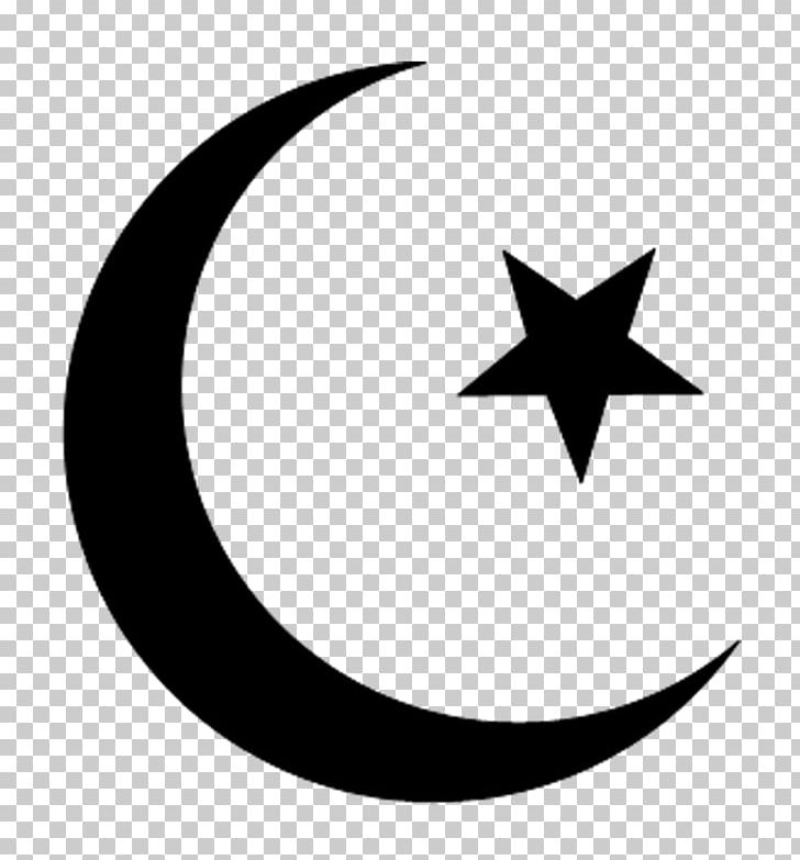 Symbols Of Islam Religion PNG, Clipart, Belief, Black And White, Circle, Crescent, God Free PNG Download