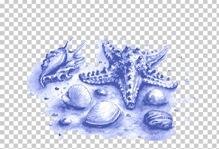 Watercolor Painting Marine Biology Sea Illustration PNG, Clipart, Blue, Blue Abstract, Blue Abstracts, Blue And White Porcelain, Blue Background Free PNG Download