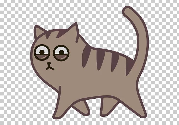 Whiskers Kitten Cat Sticker Telegram PNG, Clipart, Animal, Animals, Attitude, Carnivoran, Cartoon Free PNG Download