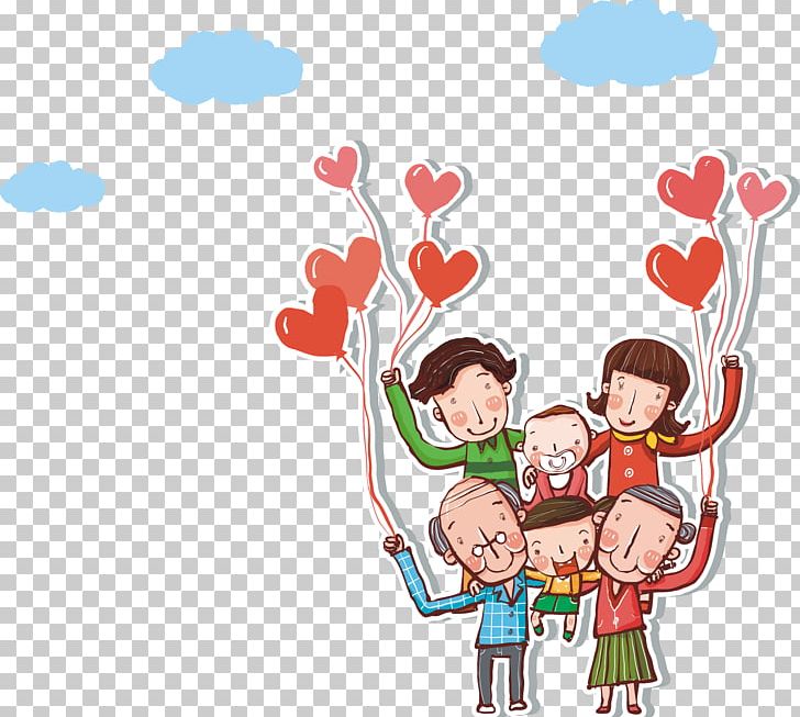 Family Poster Illustration PNG, Clipart, Cartoon, Cartoon Illustration, Child, Comics, Encapsulated Postscript Free PNG Download