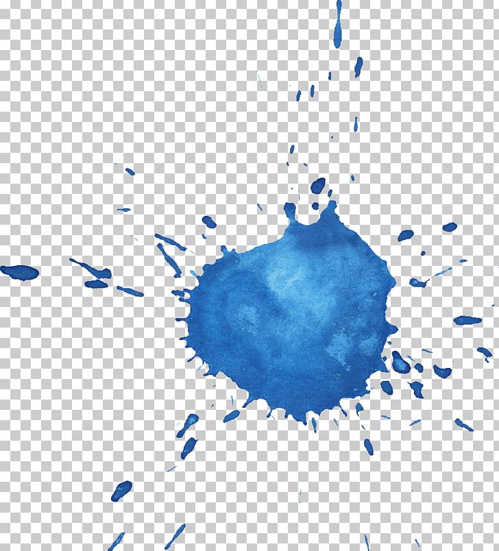 Watercolor Painting Blue Ink PNG, Clipart, Azure, Blue, Circle, Color, Computer Wallpaper Free PNG Download