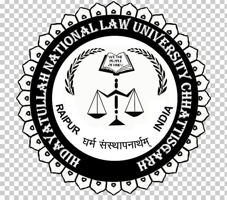 Hidayatullah National Law University National Law University PNG, Clipart, Black And White, Brand, Emblem, Law, Logo Free PNG Download