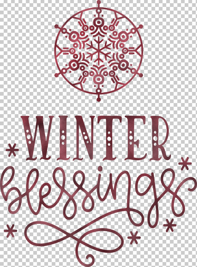 Winter Blessings PNG, Clipart, Black, Black And White, Calligraphy, Creativity, Flower Free PNG Download