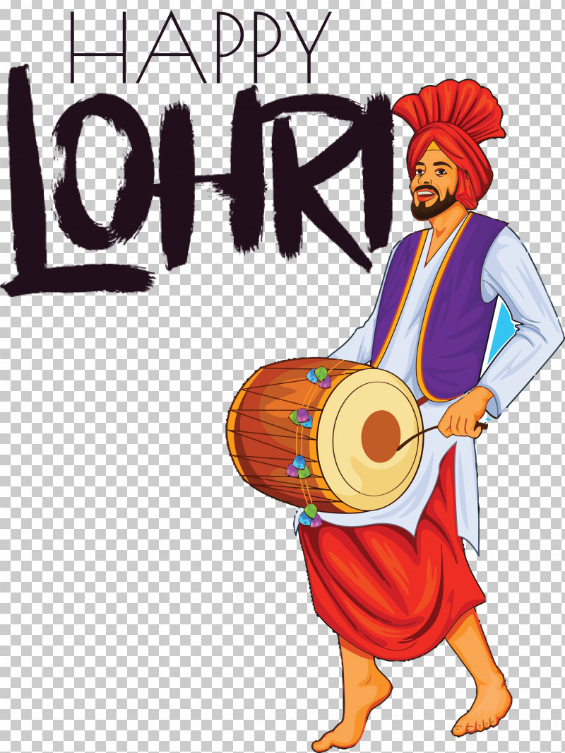 Happy Lohri PNG, Clipart, Bhangra, Cartoon, Dhol, Dholak, Drum Free PNG Download