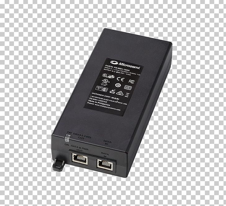 Power Over Ethernet AC Adapter Microsemi IEEE 802.3at PNG, Clipart, 1000baset, Adapter, Alternating Current, Computer Component, Electrical Connector Free PNG Download