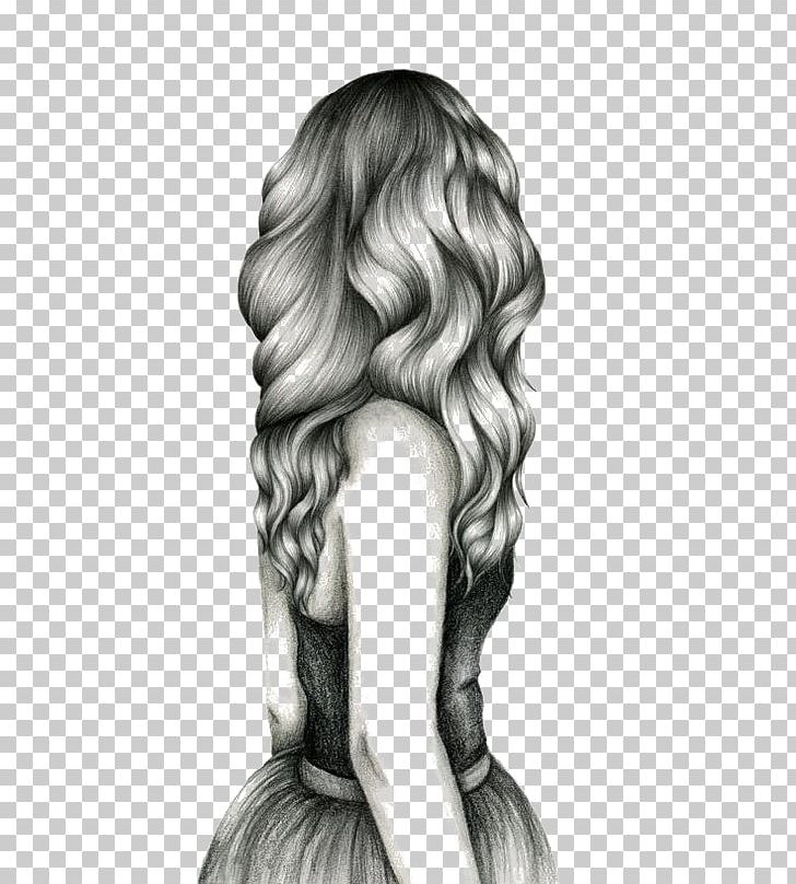 Drawing For Girls Hair Sketch PNG, Clipart, Black, Black And White, Black Hair, Business Woman, Curl Free PNG Download