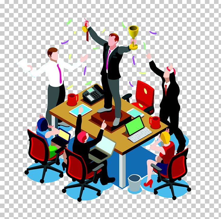Isometric Projection Teamwork PNG, Clipart, Art, Business, Business Card, Business Card Background, Business Man Free PNG Download