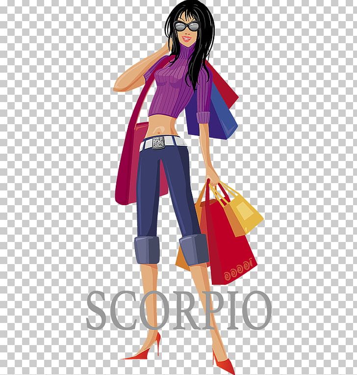 Shopping Illustrator PNG, Clipart, Anime, Cartoon, Costume, Fashion Accessory, Fashion Design Free PNG Download