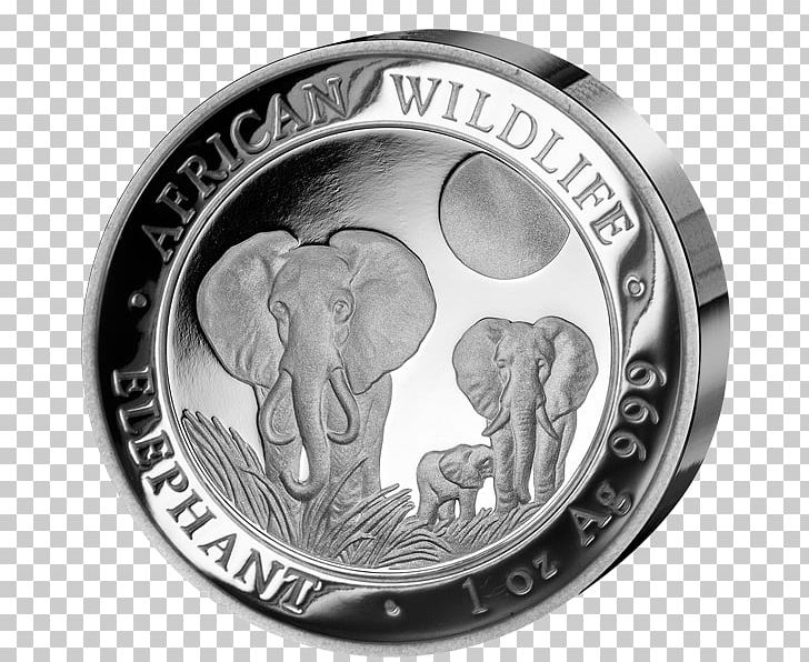 Silver Coin Somalia Proof Coinage PNG, Clipart, Bitcoin, Black And White, Cent, Coin, Currency Free PNG Download