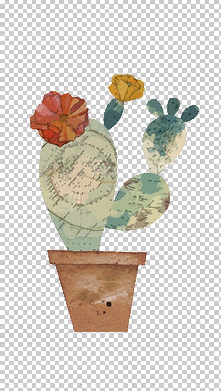 Watercolor Painting Cactaceae Illustration PNG, Clipart, Art, Cactus, Canvas, Fairy, Flower Free PNG Download