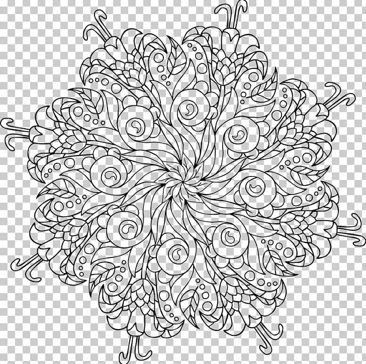 Coloring Book Mandala Adult Child PNG, Clipart, Adult, Area, Black, Black And White, Child Free PNG Download