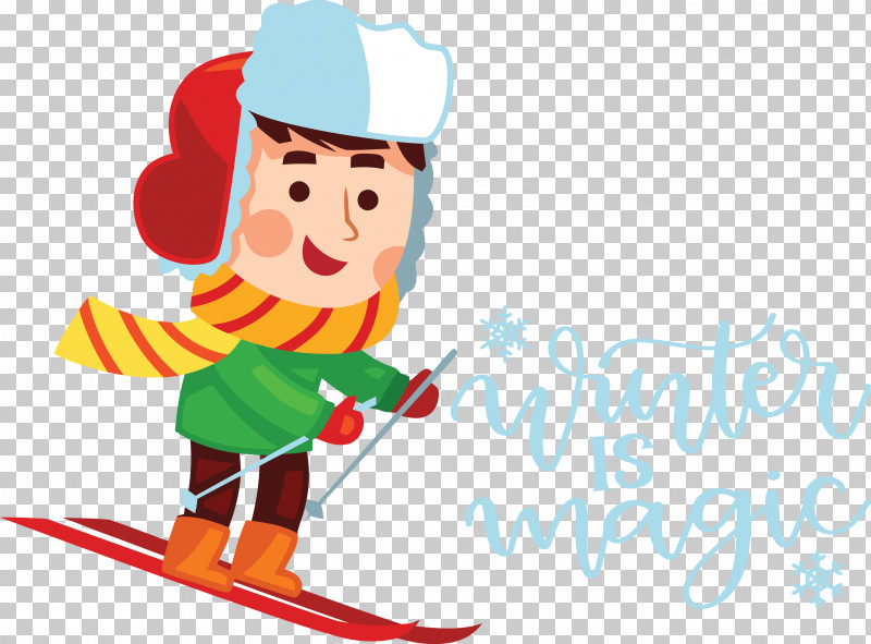 Winter Is Magic Hello Winter Winter PNG, Clipart, Animation, Cartoon, Character, Drawing, Hello Winter Free PNG Download
