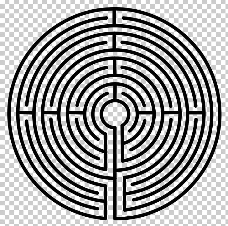 Minotaur Daedalus Knossos Chartres Labyrinth PNG, Clipart, Area, Black And White, Caerdroia, Chartres, Circle Free PNG Download