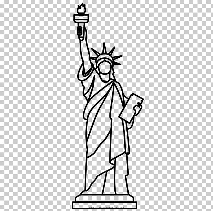 Statue Of Liberty Drawing PNG, Clipart, Art, Artwork, Black And White, Cartoon, Coloring Book Free PNG Download