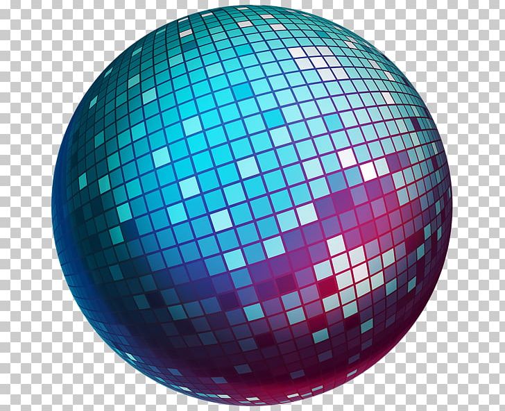 disco ball background blue