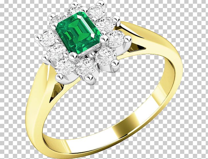 Emerald Ring Yellow Diamond Brilliant PNG, Clipart, Bijou, Body Jewelry, Brilliant, Cut, Diamond Free PNG Download