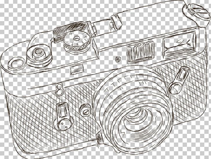 Digital Cameras Drawing Photography PNG, Clipart, Adobe Illustrator, Angle, Artwork, Black And White, Camera Free PNG Download