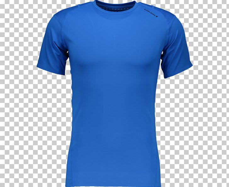 T-shirt Crew Neck Sleeve Blue PNG, Clipart, Active Shirt, Adidas, Azure, Blue, Clothing Free PNG Download