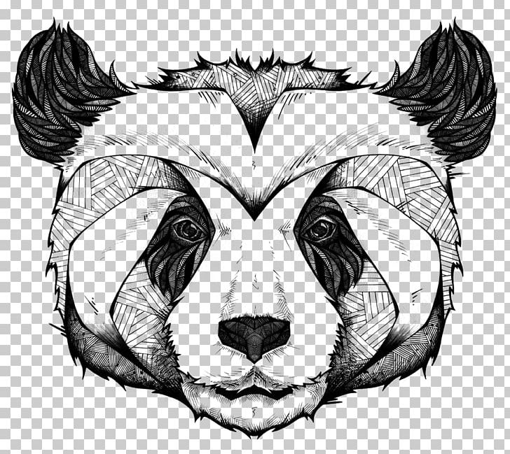 Giant Panda Wall Decal Drawing Canvas Print PNG, Clipart, Big Cats, Carnivoran, Cat Like Mammal, Dog Like Mammal, Face Free PNG Download