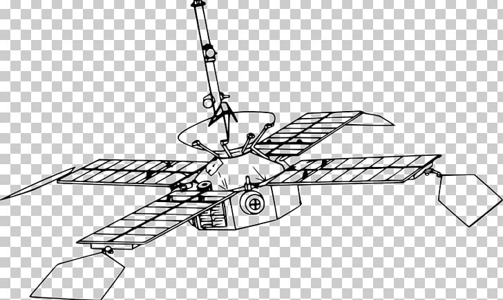 space probe drawing with wheels
