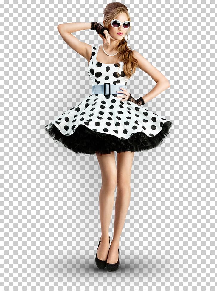 Pin-up Girl Vintage Clothing Retro Style Polka Dot PNG, Clipart, 1980s In Western Fashion, Cocktail Dress, Costume, Day Dress, Dress Free PNG Download