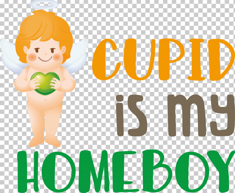 Cupid Is My Homeboy Cupid Valentine PNG, Clipart, Behavior, Cartoon, Character, Cupid, Green Free PNG Download