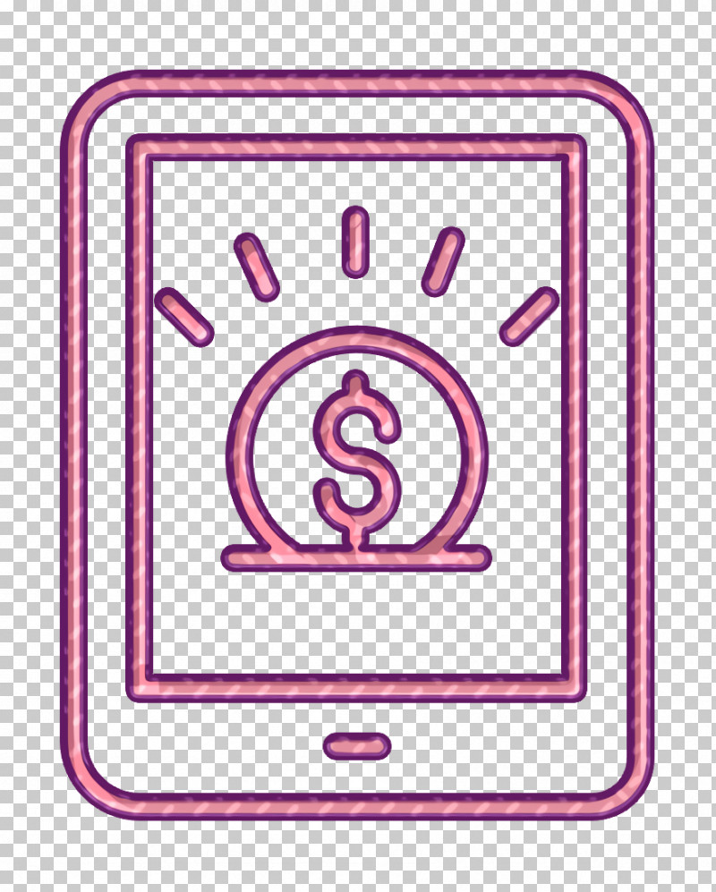 Investment Icon Smartphone Icon Dollar Coin Icon PNG, Clipart, Circle, Dollar Coin Icon, Investment Icon, Line, Rectangle Free PNG Download