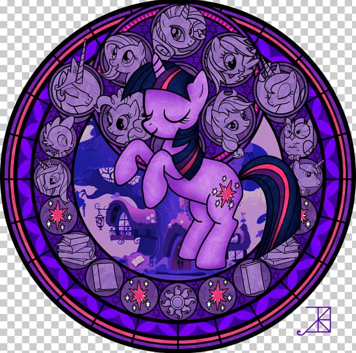 Twilight Sparkle Stained Glass Window PNG, Clipart, Circle, Deviantart, Equestria, Fictional Character, Glass Free PNG Download