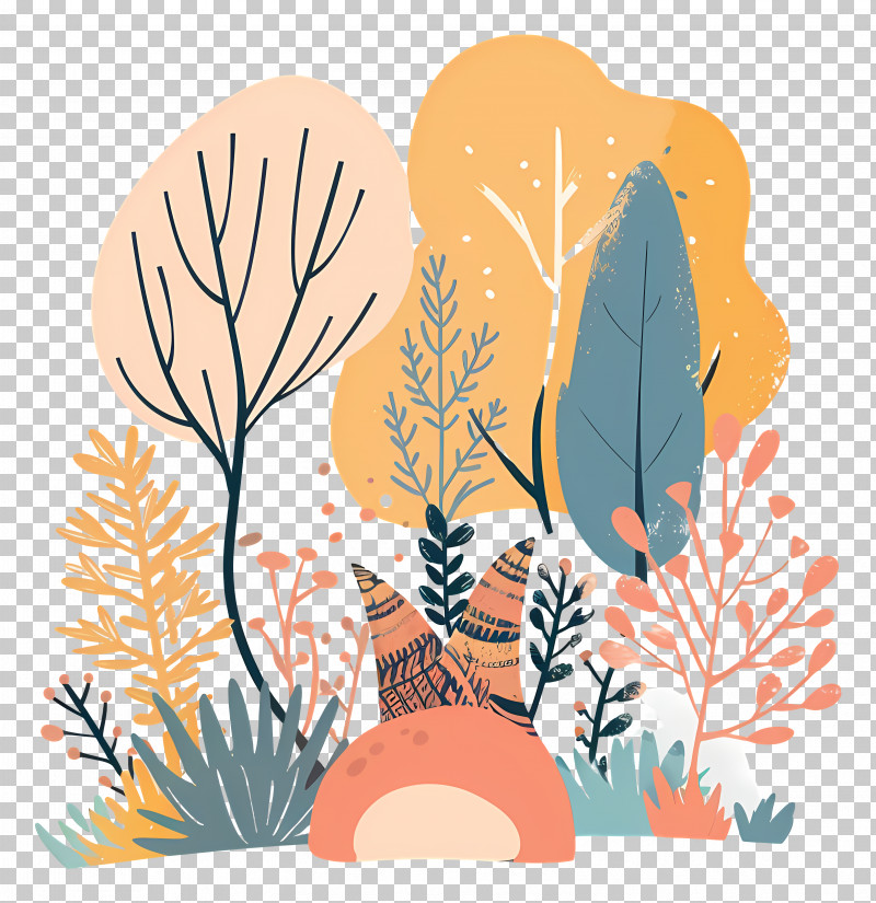 Nature - Autumn Forest Illustration PNG