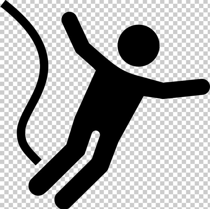 Bungee Jumping Computer Icons Bungee Cords PNG, Clipart, Area, Artwork, Base Jumping, Black, Black And White Free PNG Download
