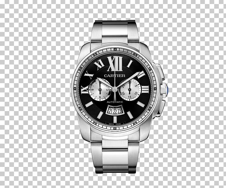 Cartier Tank Watch Chronograph Movement PNG, Clipart, Accessories, Automatic Watch, Black, Black Hair, Black White Free PNG Download