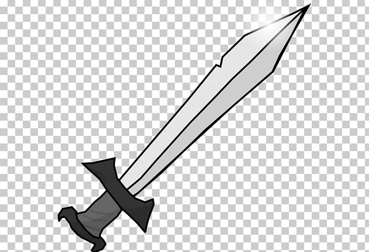 Knightly Sword Portable Network Graphics PNG, Clipart, Black And White, Classification Of Swords, Cold Weapon, Computer Icons, Dagger Free PNG Download