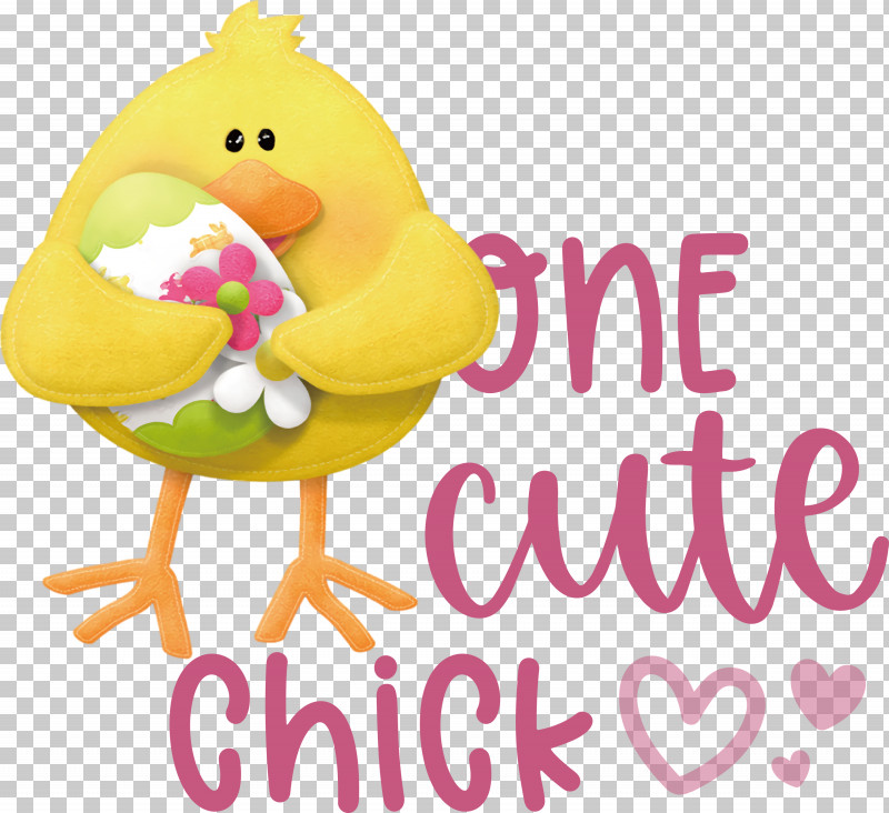 One Cute Chick Easter Day Happy Easter PNG, Clipart, Beak, Biology, Birds, Easter Day, Flower Free PNG Download