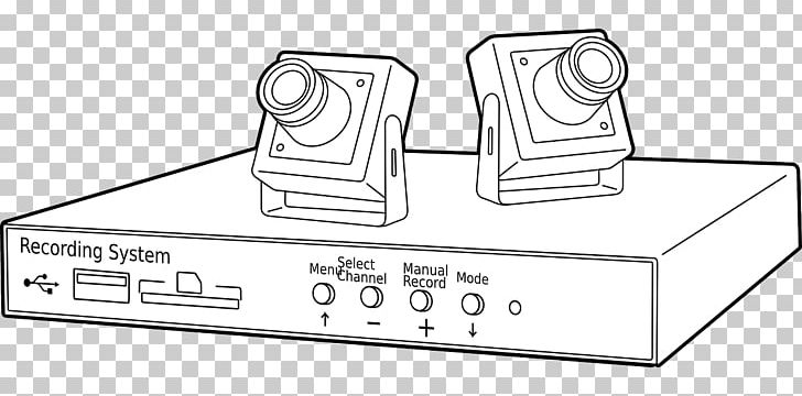 Closed-circuit Television Surveillance PNG, Clipart, Angle, Auto Part, Black And White, Data, Drawing Free PNG Download