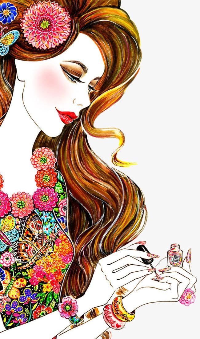 Hand-painted Beautiful Foreign Women PNG, Clipart, Art, Beautiful, Beautiful Clipart, Beauty, Creativity Free PNG Download
