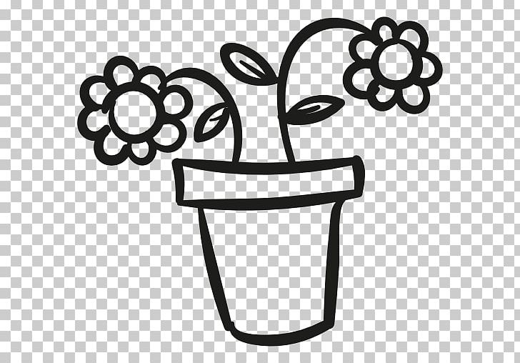 Flowerpot Computer Icons Garden PNG, Clipart, Black And White, Ceramic, Computer Icons, Encapsulated Postscript, Flower Free PNG Download