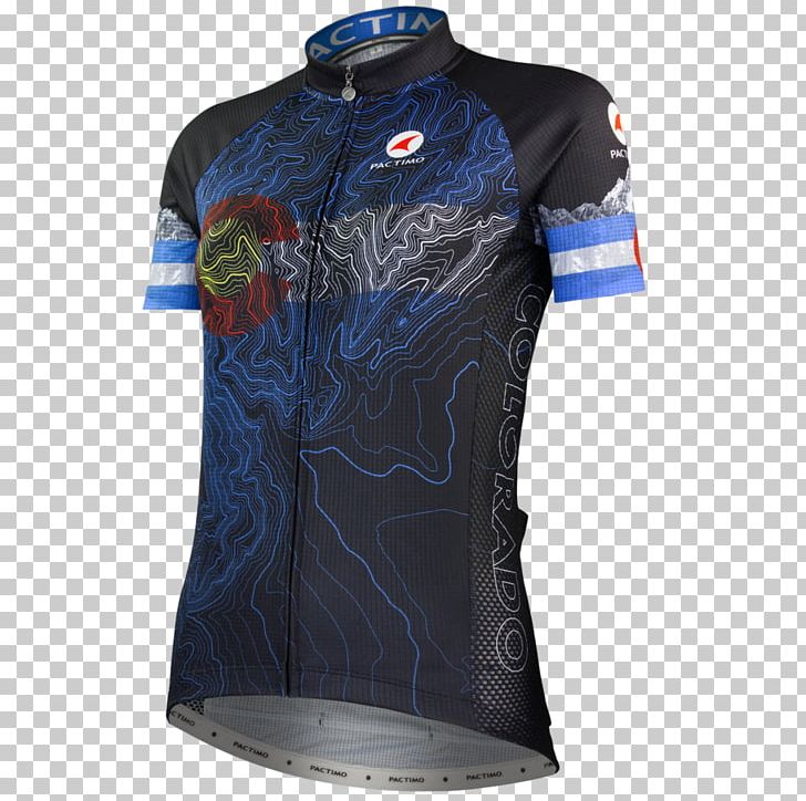 Jersey T-shirt Sleeve Clothing PNG, Clipart, Active Shirt, Bicycle, Clothing, Cobalt Blue, Cyclist Front Free PNG Download