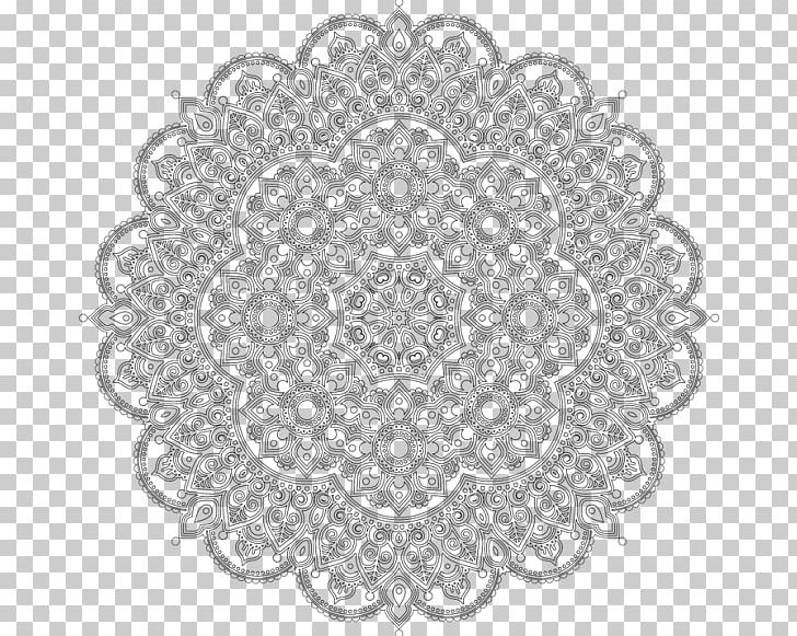 Mandala Coloring Book Poster PNG, Clipart, Area, Art Therapy, Black And White, Circle, Coloring Book Free PNG Download