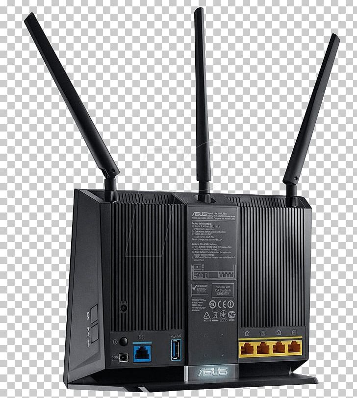 DSL Modem ASUS DSL-AC68U Router Digital Subscriber Line ASUS RT-AC68U PNG, Clipart, Asus, Asus Rtac66u, Asus Rtac68u, Asymmetric Digital Subscriber Line, Digital Subscriber Line Free PNG Download