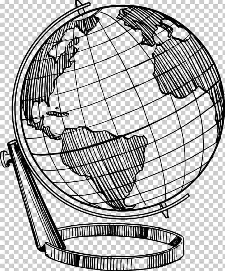 Globe Earth Drawing Sketch PNG, Clipart, Area, Art, Ball, Black And White, Circle Free PNG Download