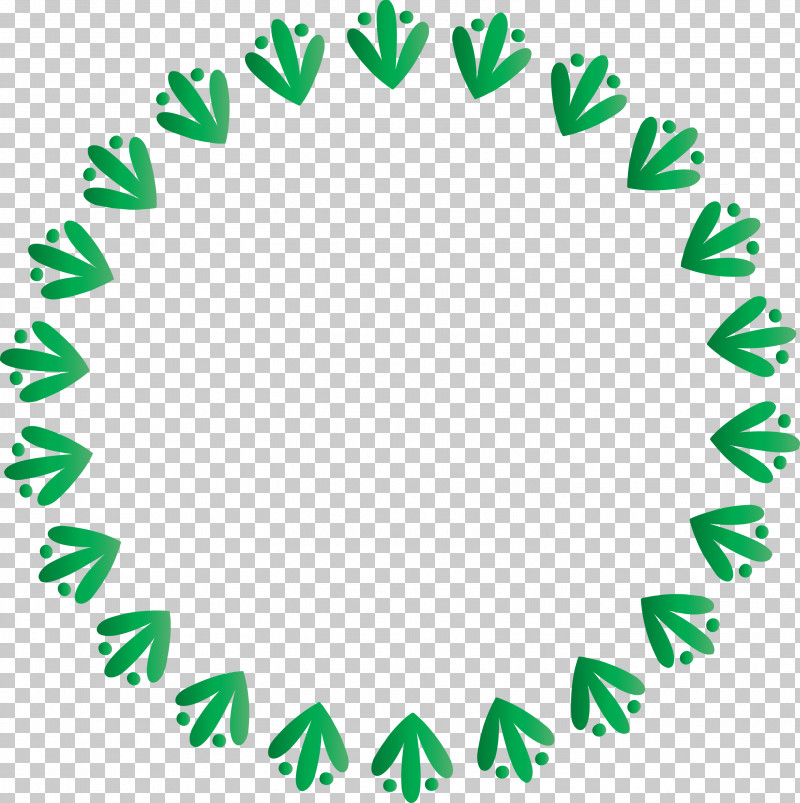 Easter Frame PNG, Clipart, Circle, Easter Frame, Green, Leaf Free PNG Download