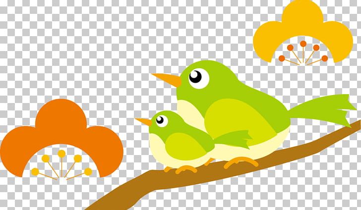 Plum Trees And Bird Parents. PNG, Clipart, Amphibian, Art, Artwork, Beak, Bird Free PNG Download