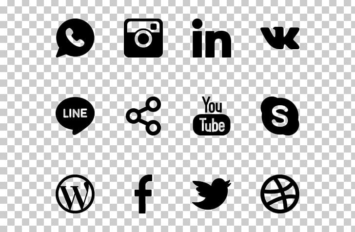 Computer Icons Social Media Computer Software PNG, Clipart, Area, Black, Black And White, Brand, Circle Free PNG Download