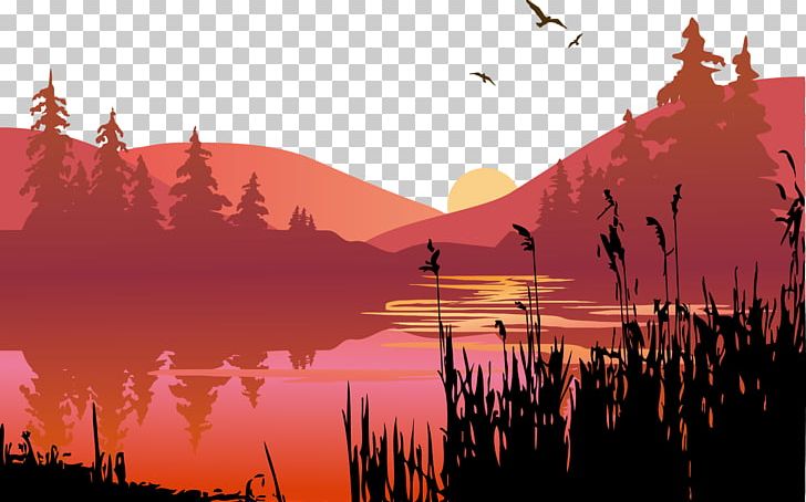 Sunset Lake PNG, Clipart, Calm, Cartoon Lake Water, Computer Wallpaper,  Download, Dusk Free PNG Download