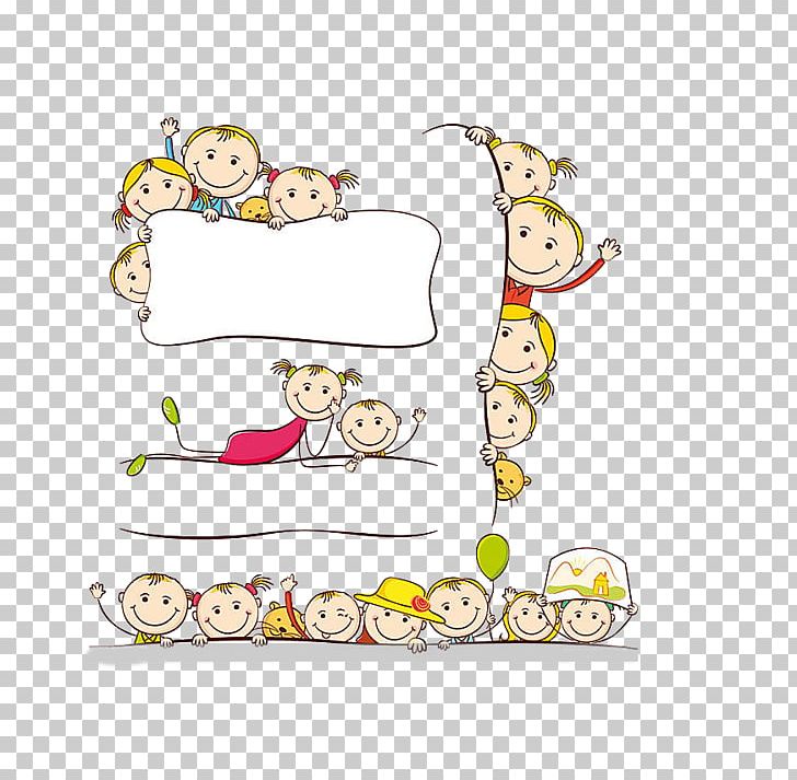 Cartoon Child Drawing PNG, Clipart, Advertising Billboard, Area, Art, Child, Children Frame Free PNG Download