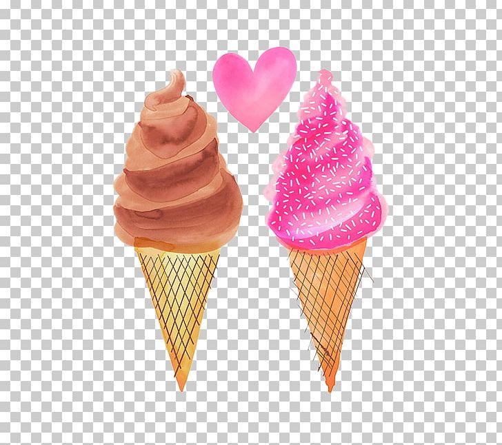 Gelato Art Watercolor Painting Drawing PNG, Clipart, Architecture, Art School, Baking Cup, Cream, Dairy Product Free PNG Download