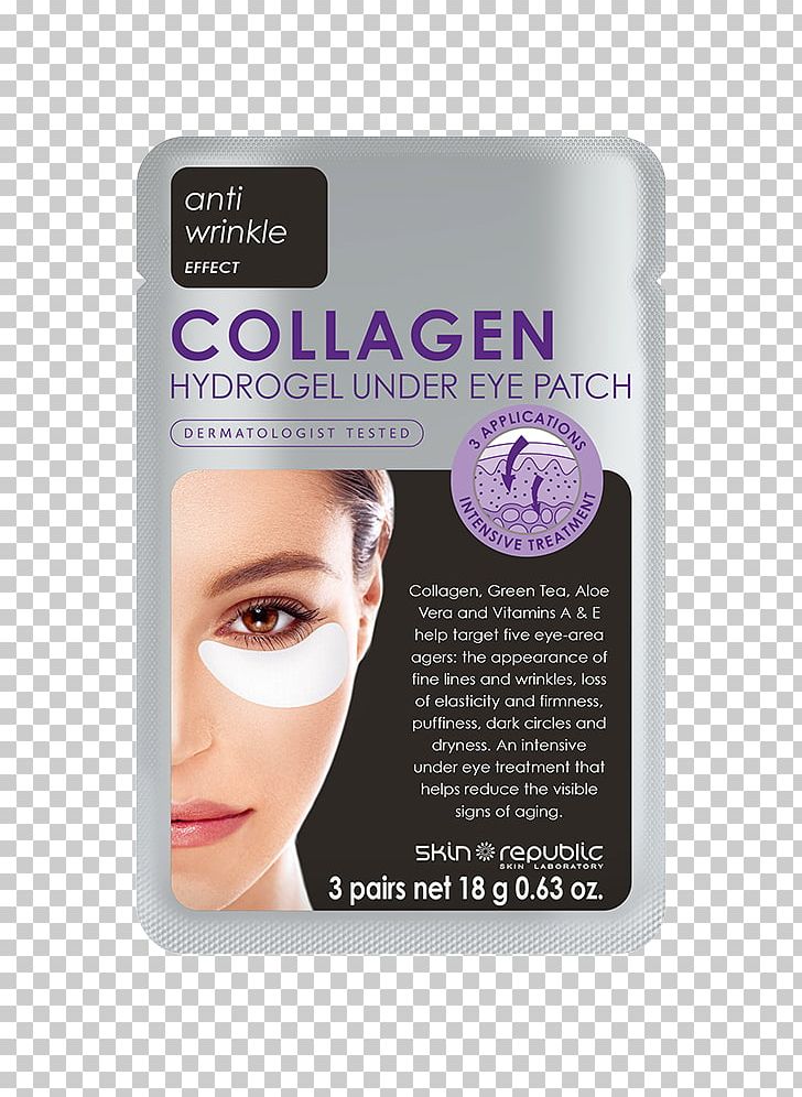 Skin Republic Collagen Hydrogel Under Eye Patch Eyepatch Skin Care PNG, Clipart, Antiaging Cream, Beauty, Cheek, Chin, Collagen Free PNG Download