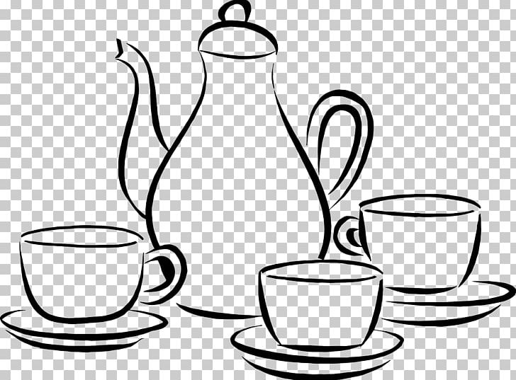 Coffeemaker Cafe Tea Coffee Cup PNG, Clipart, Artwork, Black And White, Bowl, Cafe, Coffee Free PNG Download