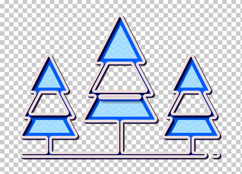 Woodland Icon Nature Icon Forest Icon PNG, Clipart, Cone, Electric Blue, Forest Icon, Line, Nature Icon Free PNG Download