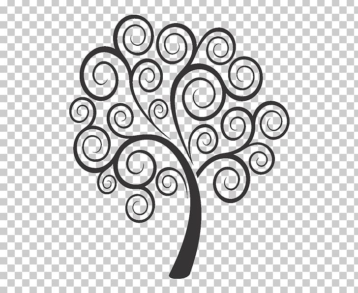 Wall Decal Floral Tree Vinyl Wall Art Floral Tree Vinyl Wall Art PNG, Clipart, Art, Black And White, Branch, Circle, Decal Free PNG Download